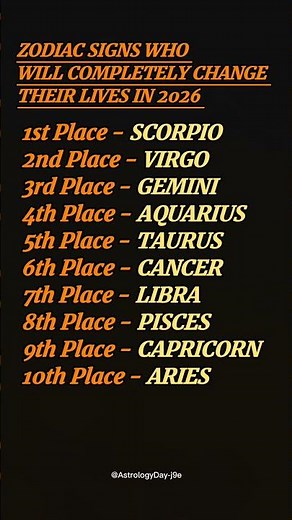 ZODIAC SIGNS WHO WILL COMPLETELY CHANGES THEIR LIVES IN 2026 #zodiac #zodiacsigns #astrology #tarot