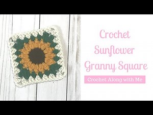 Sunflower Granny Square | Crochet Granny Square