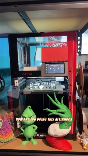 Flashforge AD5M 3D Printer, 600mm/s High Speed Printing & Screen, 1 Count, 8.7 x 8.7 x 8.7''