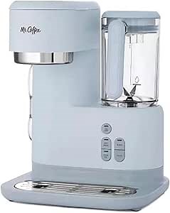Mr. Coffee 3 in 1 Single Serve Coffee Maker, Hot or Iced Espresso and Frappe Machine, Blender, and Reusable Filter for Frozen Drinks or Lattes, Gray