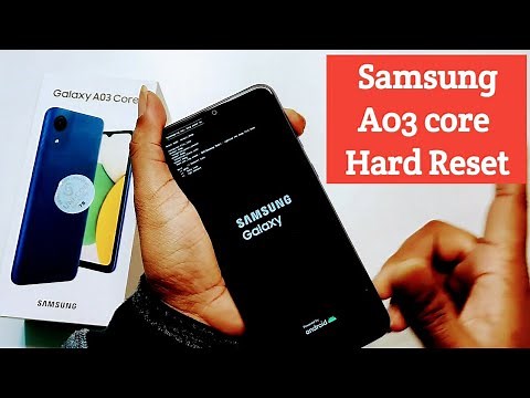 Samsung A03 core Hard Reset | Pattern unlock without pc