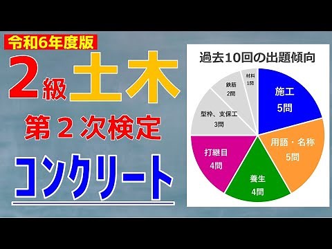 2級土木施工管理技士「第2次検定」～出題傾向を踏まえたコンクリート工対策～