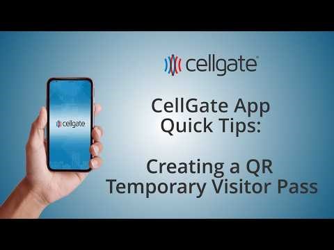 Inside CellGate - CellGate App - Creating a QR Temporary Visitor Pass #videointercom