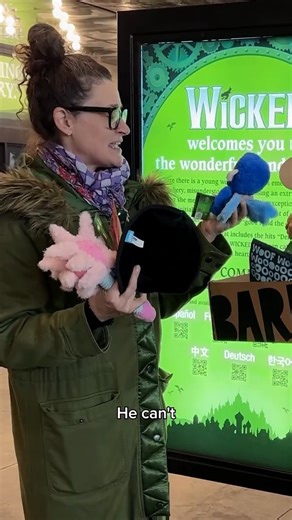 We visited the WICKED cast on Broadway and surprised them with custom BARK x WICKED Boxes to take home to their pups. Shop our Wicked BarkBox at the link in our bio to get a sprinkle of Emerald City fun. Huge thanks to @meggles_doherty on IG for making it happen 💚✨ | BARK