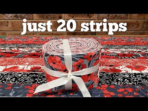 Fast & Easy Jelly Roll Quilt – Make a Quilt in a Day