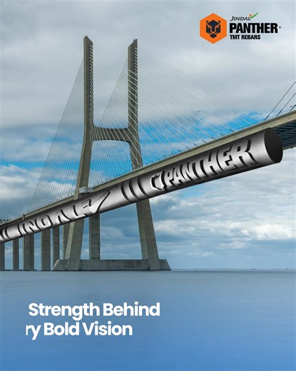 Every structure tells a story of ambition and endurance. Jindal Panther TMT Rebars power that story, offering unmatched strength, flexibility, and reliability for projects that define the skyline. When you’re building the future, build with Jindal Panther. #JindalPanther #TMTRebars #EngineeringExcellence | JINDAL PANTHER