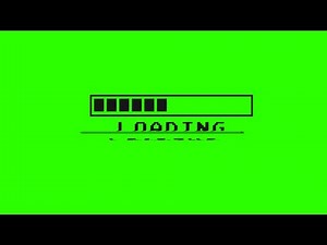 Loading Bar with Glitch #1 / Green Screen - Chroma Key