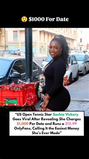 USAInsider on Instagram: "“US Open Tennis Star Sachia Vickery Goes Viral After Revealing She Charges $1,000 Per Date and Runs a $12.99 OnlyFans, Calling It the Easiest Money She’s Ever Made”..... #sachiavickery"