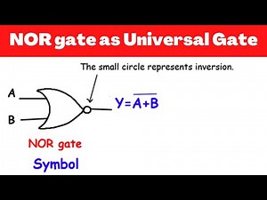 NOR gate as Universal Gate | AND, OR, NOT, EX-OR, EX-NOR gate using NOR gate