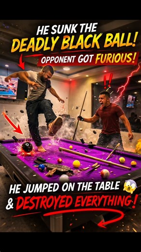 He Potted the Black Ball… Opponent LOST CONTROL! 😱 Pool Table Chaos