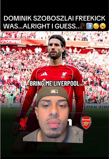 Dominik Szoboszlai Free Kick: Arsenal vs Liverpool