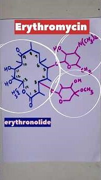 How to remember Erythromycin structure #medicinalchemistry #structure #bpharmacy