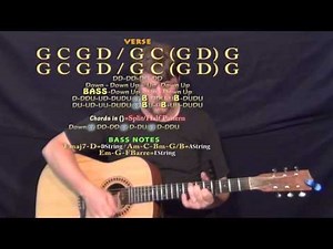 Toes (Zac Brown) Guitar Lesson Chord Chart - Capo 4th
