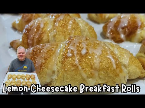 Lemon Cheesecake Breakfast Rolls-Crescents with a lemon cheesecake filling. Not just for breakfast!
