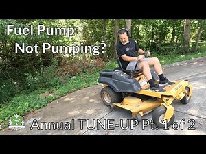 Cub Cadet RTZ Fuel Pump Replacement. Annual Tune up Part 1 of 2
