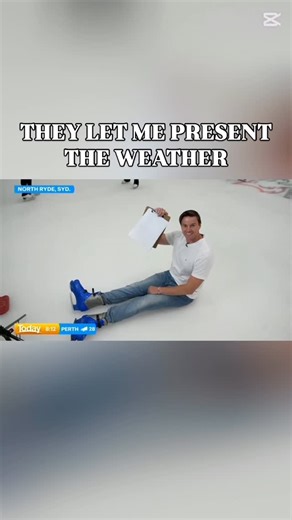 Ned Balme on Instagram: "So @thetodayshow made the wise (questionable?) decision to have me present the weather ☀️🌦️ In return, I fell on my arse, threw up the 6-7, referenced “The Office”, hit a small child with a hockey puck, fought an avocado, fed a donkey, refused to get kicked in the groin by said donkey, got called “woke” by @felixthecatmatee, bodyshamed myself, and sledged the English. Fun first crack with whole studio crew and of course @macquarieicerinkau and @tropicalfruitworld . . .