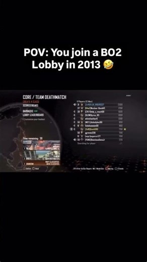 Joining a BO2 lobby 13 years ago vs now #codevolution #throwbackgaming