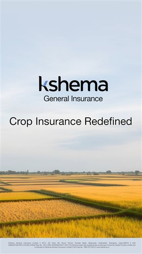 Kshema General Insurance on Instagram: "Kshema brings fast, tailored, and secure crop insurance to every farmer’s field. ✅ Real-time insights ✅ Hassle-free claims ✅ Precision protection For more info call 1800 572 3013 #kshema #KshemaGeneralInsurance #CropInsuranceScheme #QuickClaims #technology #Satellitemonitoring #geotagging #paperless #DigitalInsurance #insurance #FarmersSupport #CropProtection #digitalcropinsurance #kshemacropinsurance"