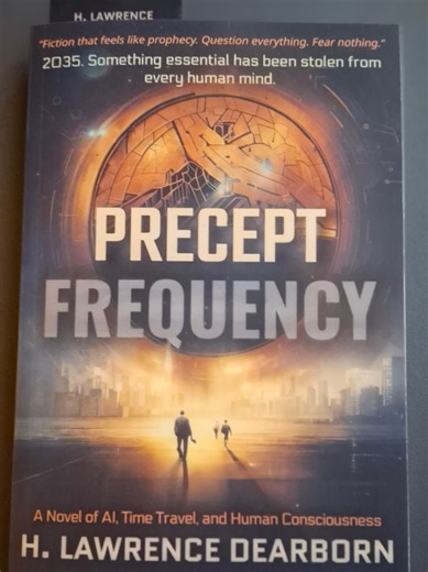 Book Review: Reading Precept: Frequency by H. Lawrence Dearborn feels like stepping into a future you're not sure you're ready for. That's exactly how I felt and yet I couldn’t stop turning the pages. The book puts us in a world where something essential has been stolen from every human mind, and the consequences ripple through time, technology, and consciousness itself. The author blends AI, time travel, and human psychology in a way that makes you question not just where we’re headed, but what