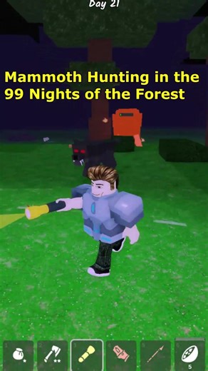 Mammoth Hunting in the 99 Nights of the Forest 4