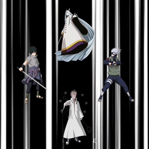 Top 4 strongest naruto characters part-2 🔥 Sasuke, kaguya, haguromo, Kakashi #animeedit #naruto