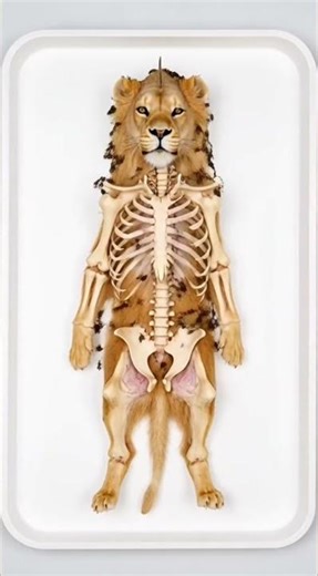 Lion Turn Into a Skeleton in Seconds…