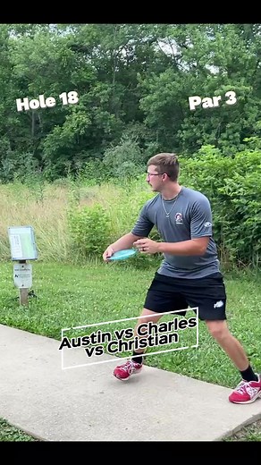 Very eventful Hole 18 Karohl Park. Austin vs Charles vs Christian. #disc #golf #discgolf