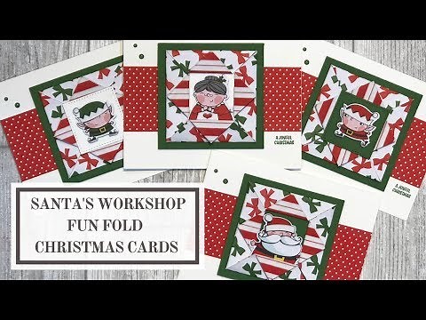 Santas Workshop (Fun Fold Christmas Cards)