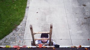 You shouldn’t risk life and limb to clean your gutters. Eliminate gutter cleaning, and the need to use a ladder every year with LeafFilter Gutter Protection. https://gutte.rs/32NxIyV | LeafFilter Gutter Protection