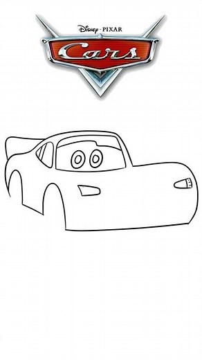 Easy Lightning Mcqueen Drawing | Disney Pixar Cars