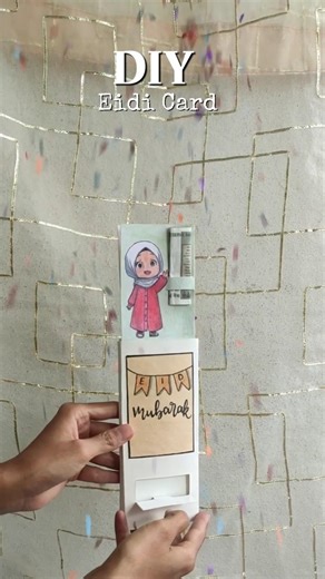 Diy Confetti Eidi Card #shorts #diy #trending #eidi #eidmubarak #papercraft #foryou #art #explore