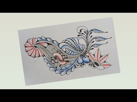 Zentangle pattern | freehand art | abstract zentangle art #zenart #zentangle