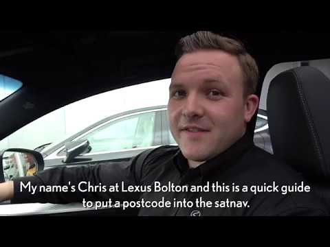 How to set a destination on a Lexus NX300h