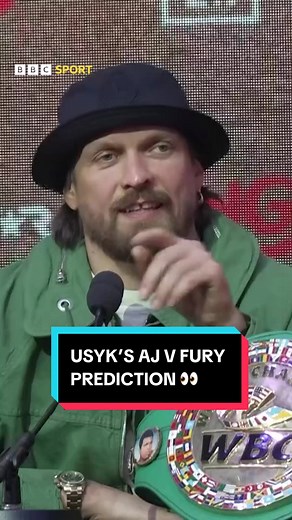 Oleksandr Usyk gives his thoughts on a potential fight between Anthony Joshua and Tyson Fury. Do you agree with Usyk? Who would win that fight? 🥊 🤔 #tysonfury #usyk #boxing🥊