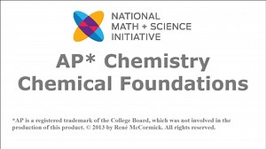 AP Chemistry: Chemical Foundations