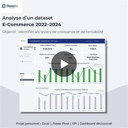 #dataanalysis #businessanalytics #excel #powerpivot #dataportfolio | Virginie Soustrougne