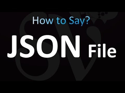 How to Pronounce JSON File (correctly!)
