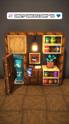 EcoSMP on Instagram: "Minecraft Mini Builds Ep. 22 | 3 Size Interior Idea In this EcoSMP Minecraft Mini Builds episode, we show a Minecraft interior cartography, bookshelf, and closet design idea for your survival house. These come in 1x3, 2x3, and 3x3 sizes. Don't forget to subscribe for more Minecraft building tips and tricks, Minecraft hacks, Minecraft tutorials, and more to bring your Minecraft aesthetic to the next level! #minecraft #minecraftbuild #minecrafttutorial #minecraftinterior #min