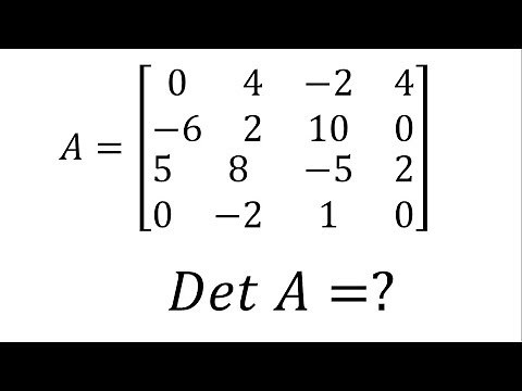Determinante de una matriz 4x4
