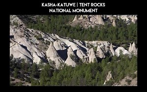 View from the top at Tent Rocks...Cochiti Lake in the distance. | New Mexico Nomad