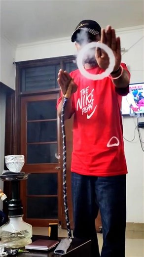 How to make hookah big rings | hookah smoke tricks by Shisha house #hookah #shorts #shortsfeed