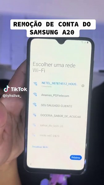 Remoção da Conta Google do Samsung A20 Facilitada