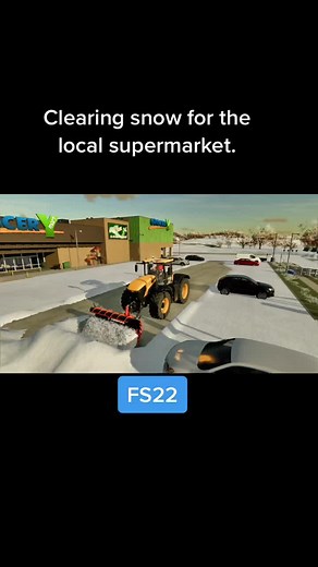 Snow Clearing for Supermarket in Elm Creek FS22