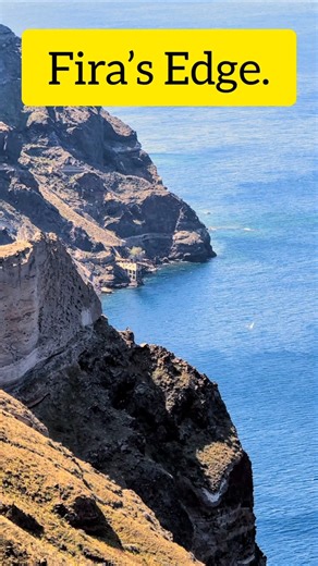 The View of a Lifetime. #shorts #fira #caldera #santorini