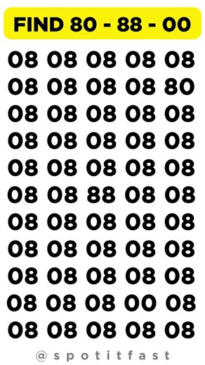 Spot The Odd Numbers Out Challenge #shorts #puzzle #eyetest