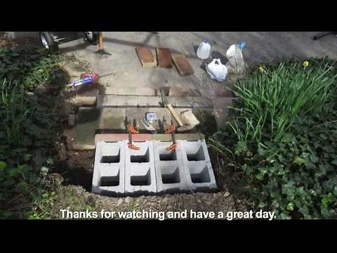 Landscaping steps with pavers and Cinder Blocks