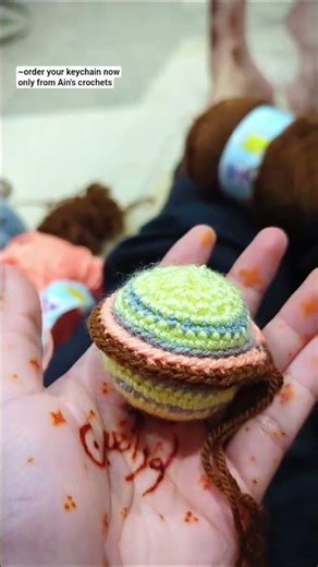 open link 🖇️https://ainscrochets.carrd.co and order now#crochet#handmade#keychain #planet#moon