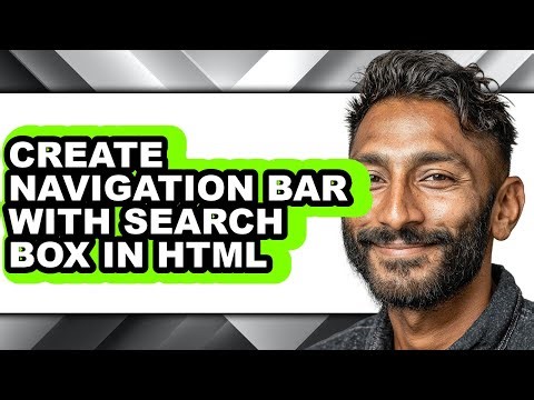 How to Create Navigation Bar with Search Box in Html - Easy Guide