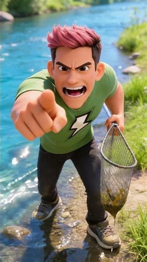 Trapped in the Net! Jhonic's Rescue! 🐟😱🪢