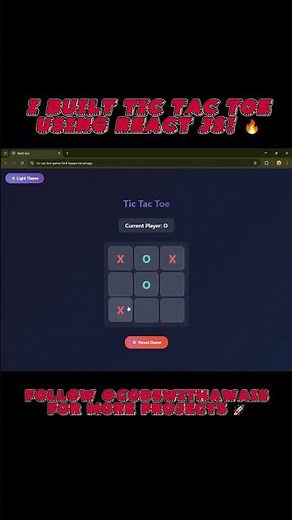 You Can’t Beat This JavaScript Tic Tac Toe! 😏💻#coding #shorts